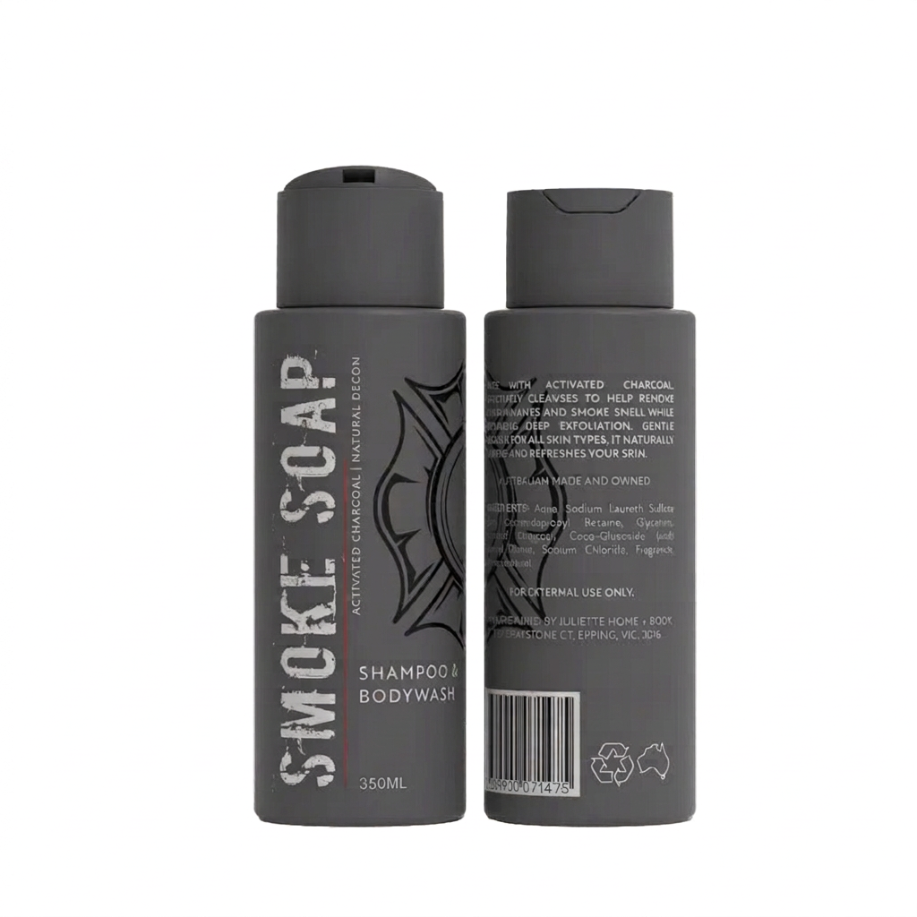 350ml Smoke Soap bottles on a pure white background